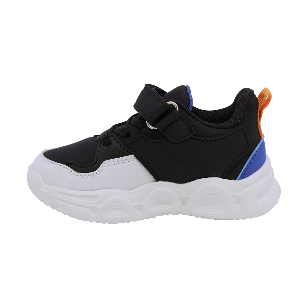TENIS AUDAZ PARA NIÑO SINTÉTICO NEGRO ORION CON TIRA DE CONTACTO