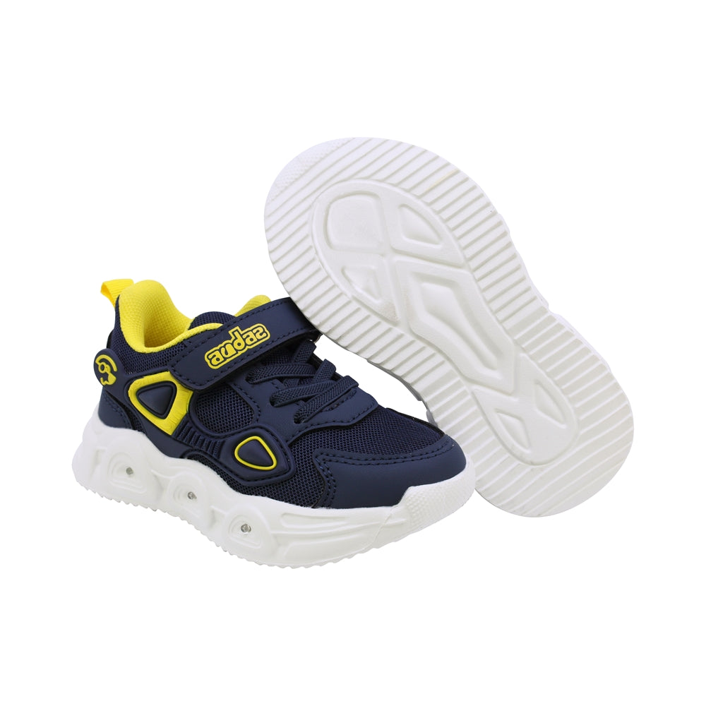 TENIS AUDAZ PARA NIÑO DE SINTÉTICO COLOR AZUL ORION CON LUCES