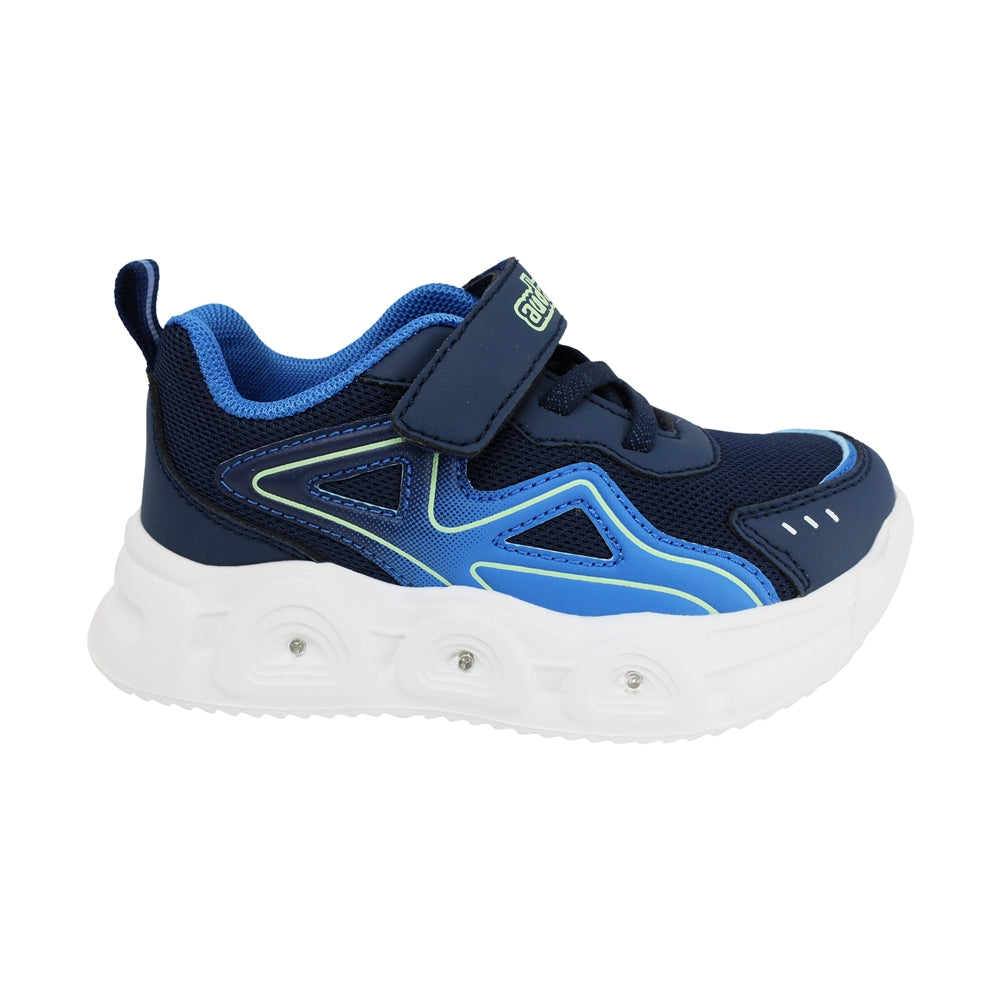 TENIS AUDAZ PARA NIÑO EN SINTÉTICO COLOR AZUL ORION CON AGUJETA Y TIRA DE CONTACTO