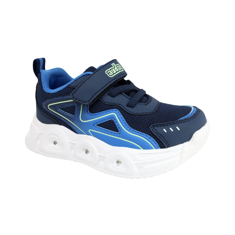 TENIS AUDAZ PARA NIÑO EN SINTÉTICO COLOR AZUL ORION CON AGUJETA Y TIRA DE CONTACTO
