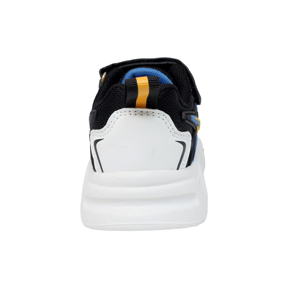 TENIS AUDAZ PARA NIÑO EN SINTÉTICO COLOR NEGRO-BLANCO ORION CON AGUJETA Y TIRA DE CONTACTO
