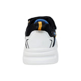 TENIS AUDAZ PARA NIÑO EN SINTÉTICO COLOR NEGRO-BLANCO ORION CON AGUJETA Y TIRA DE CONTACTO