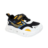 TENIS AUDAZ PARA NIÑO EN SINTÉTICO COLOR NEGRO-BLANCO ORION CON AGUJETA Y TIRA DE CONTACTO