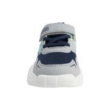 TENIS AUDAZ PARA NIÑO EN SINTÉTICO COLOR AZUL-GRIS ORION CON AGUJETA Y TIRA DE CONTACTO