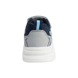 TENIS AUDAZ PARA NIÑO EN SINTÉTICO COLOR AZUL-GRIS ORION CON AGUJETA Y TIRA DE CONTACTO