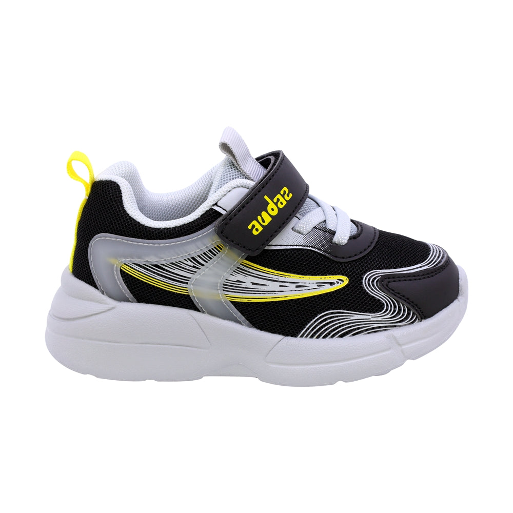 TENIS AUDAZ PARA NIÑO DE SINTÉTICO COLOR NEGRO NEUTRÓN CON TIRA DE CONTACTO