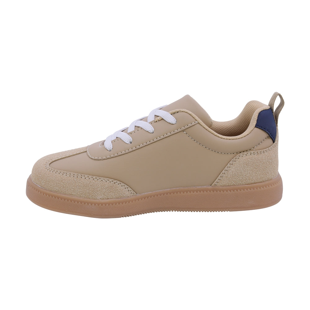 TENIS AUDAZ PARA NIÑO DE SINTÉTICO COLOR BEIGE TIMON CON AGUJETA