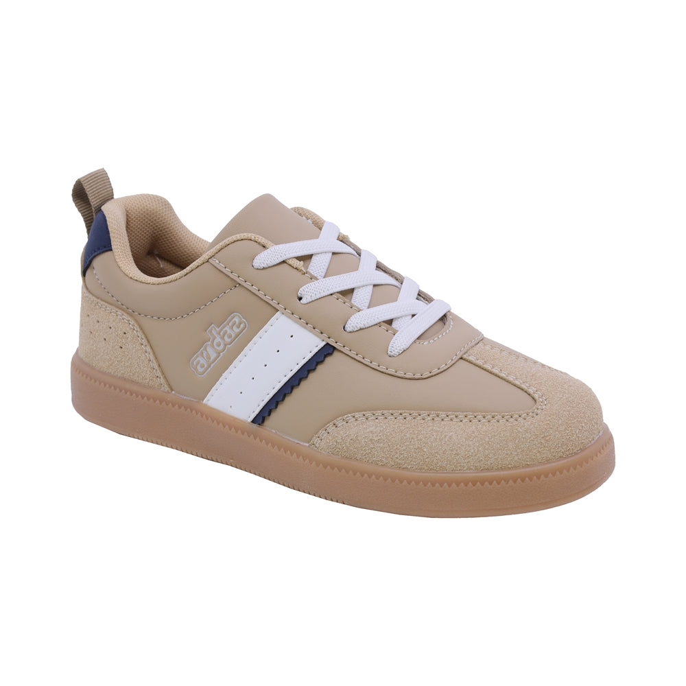 TENIS AUDAZ PARA NIÑO DE SINTÉTICO COLOR BEIGE TIMON CON AGUJETA