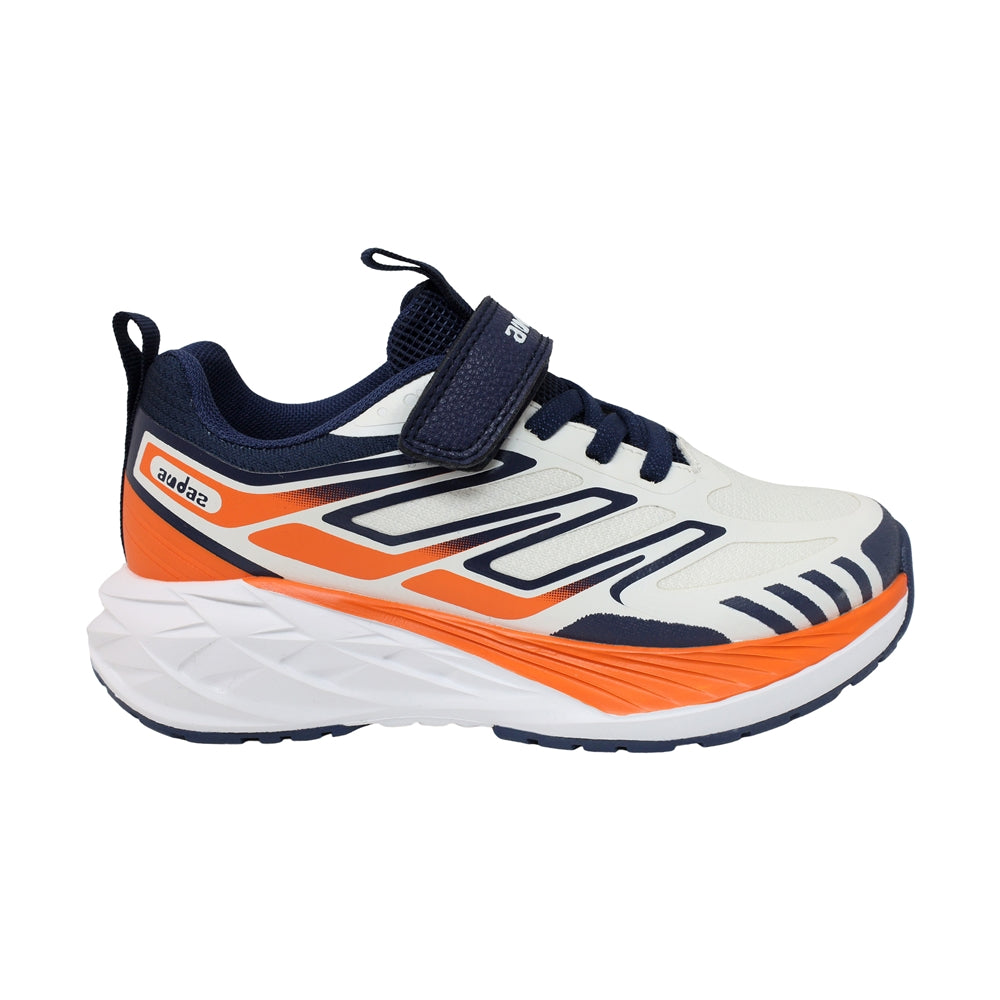 TENIS AUDAZ PARA NIÑO EN SINTÉTICO COLOR BEIGE-AZUL OCA CON AGUJETA Y TIRA DE CONTACTO