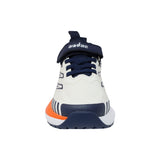 TENIS AUDAZ PARA NIÑO EN SINTÉTICO COLOR BEIGE-AZUL OCA CON AGUJETA Y TIRA DE CONTACTO
