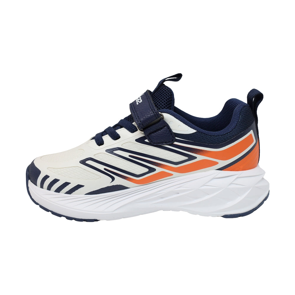 TENIS AUDAZ PARA NIÑO EN SINTÉTICO COLOR BEIGE-AZUL OCA CON AGUJETA Y TIRA DE CONTACTO