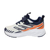 TENIS AUDAZ PARA NIÑO EN SINTÉTICO COLOR BEIGE-AZUL OCA CON AGUJETA Y TIRA DE CONTACTO