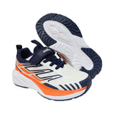 TENIS AUDAZ PARA NIÑO EN SINTÉTICO COLOR BEIGE-AZUL OCA CON AGUJETA Y TIRA DE CONTACTO