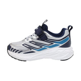 TENIS AUDAZ PARA NIÑO EN SINTÉTICO COLOR GRIS-AZUL OCA CON AGUJETA Y TIRA DE CONTACTO
