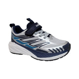 TENIS AUDAZ PARA NIÑO EN SINTÉTICO COLOR GRIS-AZUL OCA CON AGUJETA Y TIRA DE CONTACTO