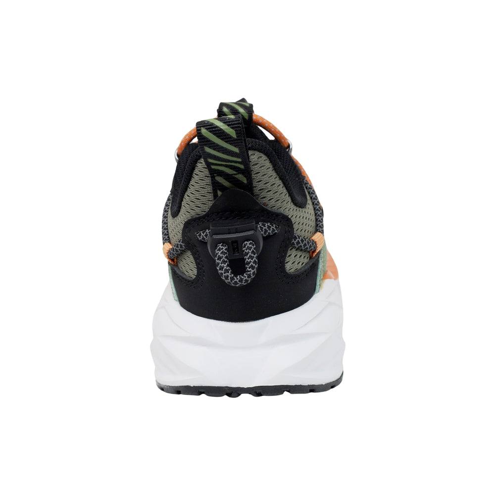 TENIS AUDAZ PARA NIÑO EN SINTÉTICO COLOR BEIGE-VERDE OCA CON CINTA ELÁSTICA