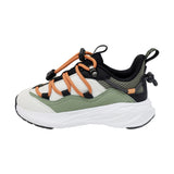 TENIS AUDAZ PARA NIÑO EN SINTÉTICO COLOR BEIGE-VERDE OCA CON CINTA ELÁSTICA