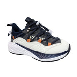 TENIS AUDAZ PARA NIÑO EN SINTÉTICO COLOR GRIS-BEIGE OCA CON CINTA ELÁSTICA