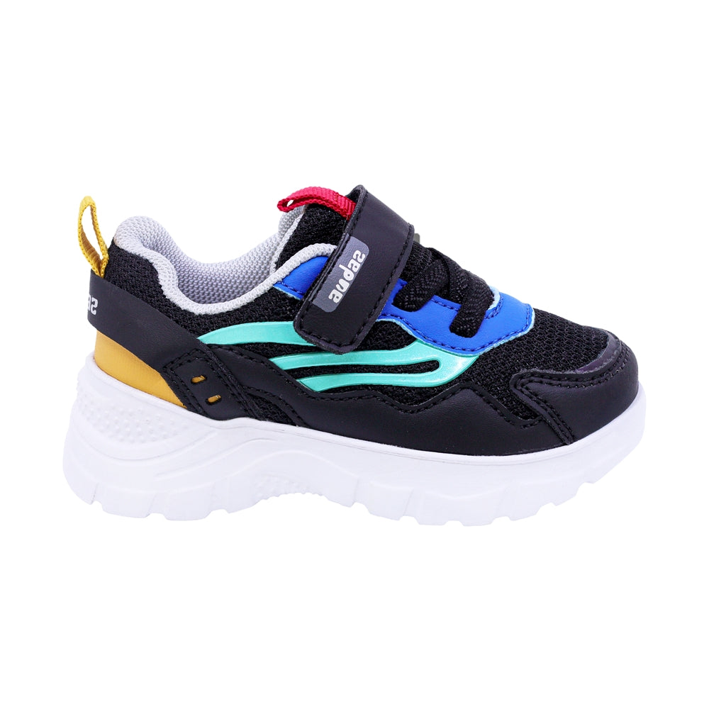 TENIS AUDAZ PARA NIÑO COLOR NEGRO DE SINTÉTICO NEMO CON TIRA DE CONTACTO