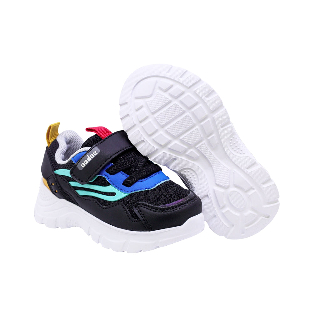 TENIS AUDAZ PARA NIÑO COLOR NEGRO DE SINTÉTICO NEMO CON TIRA DE CONTACTO