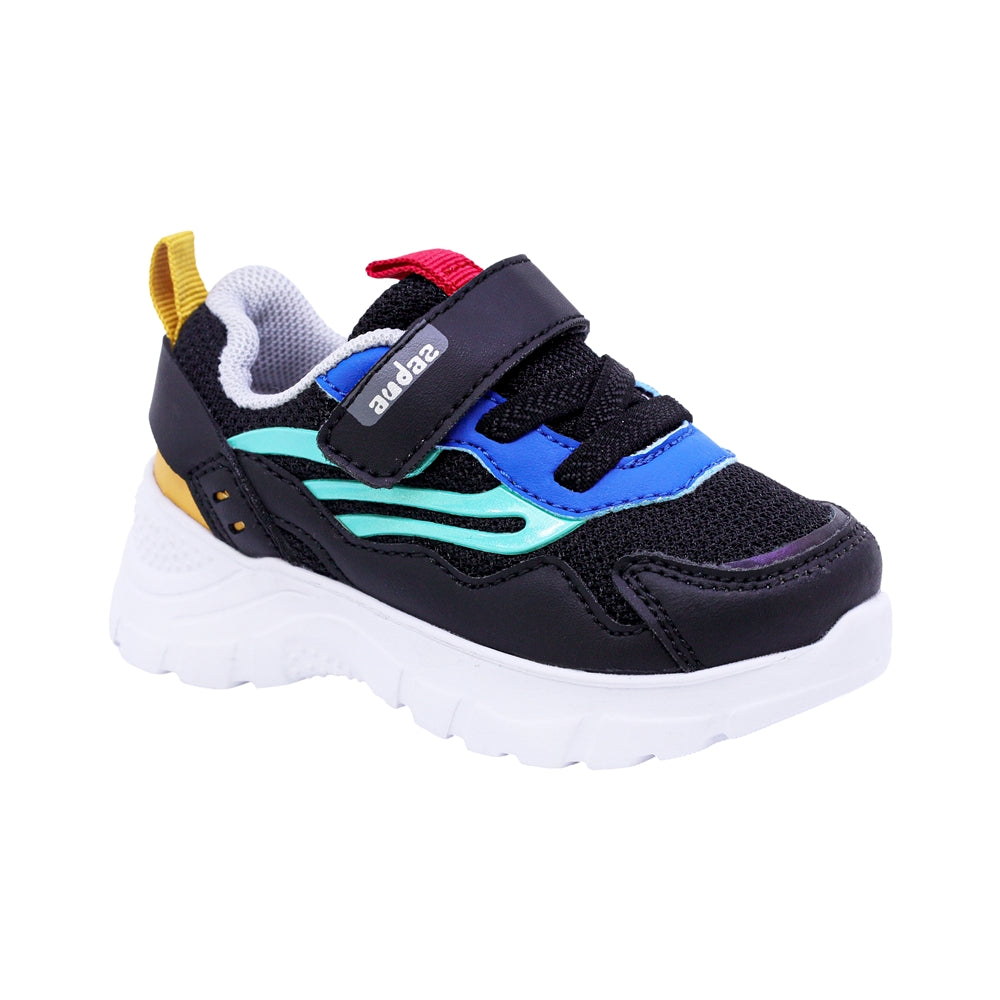 TENIS AUDAZ PARA NIÑO COLOR NEGRO DE SINTÉTICO NEMO CON TIRA DE CONTACTO