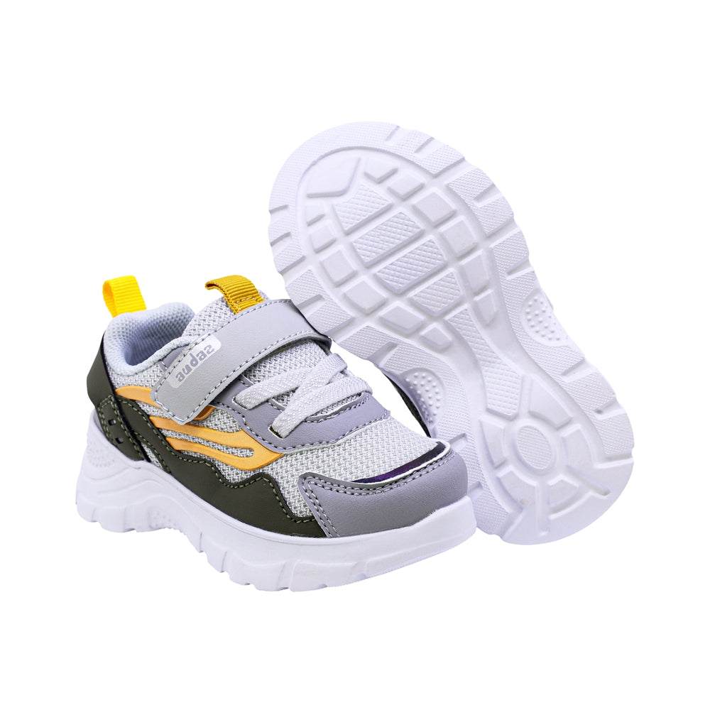 TENIS AUDAZ PARA NIÑO COLOR GRIS DE SINTÉTICO NEMO CON TIRA DE CONTACTO