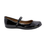 ZAPATO ESCOLAR COQUETA PARA NIÑA SINTÉTICO NEGRO ELISA CON TIRA DE CONTACTO