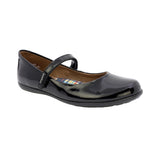 ZAPATO ESCOLAR COQUETA PARA NIÑA SINTÉTICO NEGRO ELISA CON TIRA DE CONTACTO