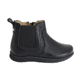 BOTA AUDAZ PARA NIÑO EN PIEL COLOR NEGRO CLICK CON ELÁSTICO