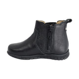 BOTA AUDAZ PARA NIÑO EN PIEL COLOR NEGRO CLICK CON ELÁSTICO