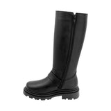 BOTA COQUETA PARA NIÑA EN SINTÉTICO COLOR NEGRO JAZZ CON HEBILLA