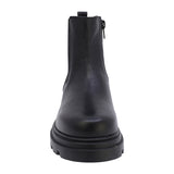 BOTA COQUETA PARA NIÑA EN PIEL COLOR NEGRO JAZZ CON ELÁSTICO