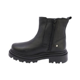 BOTA COQUETA PARA NIÑA EN PIEL COLOR NEGRO JAZZ CON ELÁSTICO