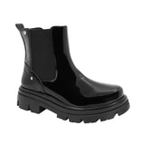 BOTA COQUETA PARA NIÑA EN CHAROL COLOR NEGRO JAZZ CON ELÁSTICO