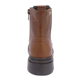 BOTA COQUETA PARA NIÑA EN PIEL COLOR CAFÉ CLARO JAZZ CON ELÁSTICO