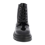 BOTA COQUETA PARA NIÑA EN CHAROL COLOR NEGRO JAZZ CON AGUJETA