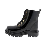 BOTA COQUETA PARA NIÑA EN CHAROL COLOR NEGRO JAZZ CON AGUJETA
