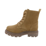 BOTA COQUETA PARA NIÑA EN PIEL COLOR BEIGE JAZZ CON AGUJETA