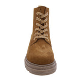 BOTA COQUETA PARA NIÑA EN SINTÉTICO COLOR MIEL JAZZ CON AGUJETA