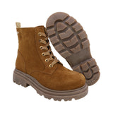 BOTA COQUETA PARA NIÑA EN SINTÉTICO COLOR MIEL JAZZ CON AGUJETA
