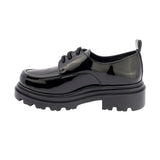 ZAPATO ESCOLAR COQUETA PARA NIÑA SINTÉTICO NEGRO JAZZ CON AGUJETA