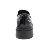 MOCASÍN COQUETA PARA NIÑA EN CHAROL COLOR NEGRO JAZZ CHUNKY