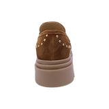 MOCASÍN COQUETA PARA NIÑA EN PIEL COLOR MIEL JAZZ CHUNKY