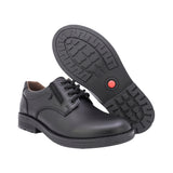 ZAPATO ESCOLAR AUDAZ PARA NIÑO PIEL NEGRO CHELSEA CON AGUJETA