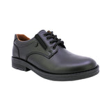 ZAPATO ESCOLAR AUDAZ PARA NIÑO PIEL NEGRO CHELSEA CON AGUJETA
