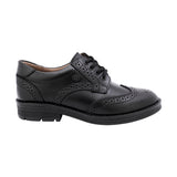 ZAPATO ESCOLAR AUDAZ PARA NIÑO PIEL NEGRO CHELSEA CON AGUJETA