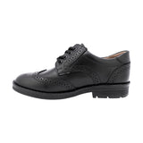 ZAPATO ESCOLAR AUDAZ PARA NIÑO PIEL NEGRO CHELSEA CON AGUJETA