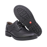 ZAPATO ESCOLAR AUDAZ PARA NIÑO PIEL NEGRO CHELSEA CON AGUJETA