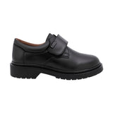 ZAPATO ESCOLAR AUDAZ PARA NIÑO PIEL NEGRO MARTÍN CON TIRA DE CONTACTO