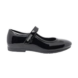 ZAPATO ESCOLAR COQUETA PARA NIÑA SINTÉTICO NEGRO FATIMA CON TIRA DE CONTACTO